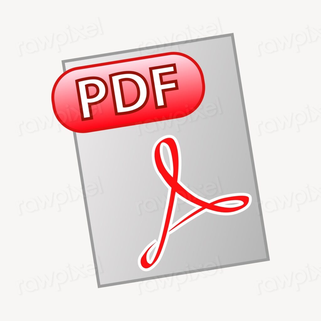 PDF file clipart, digital document